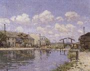 Alfred Sisley The Saint-Martin Canal Spain oil painting artist